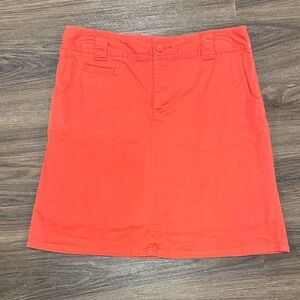 Vibrant Orange Women's Skirt Skort